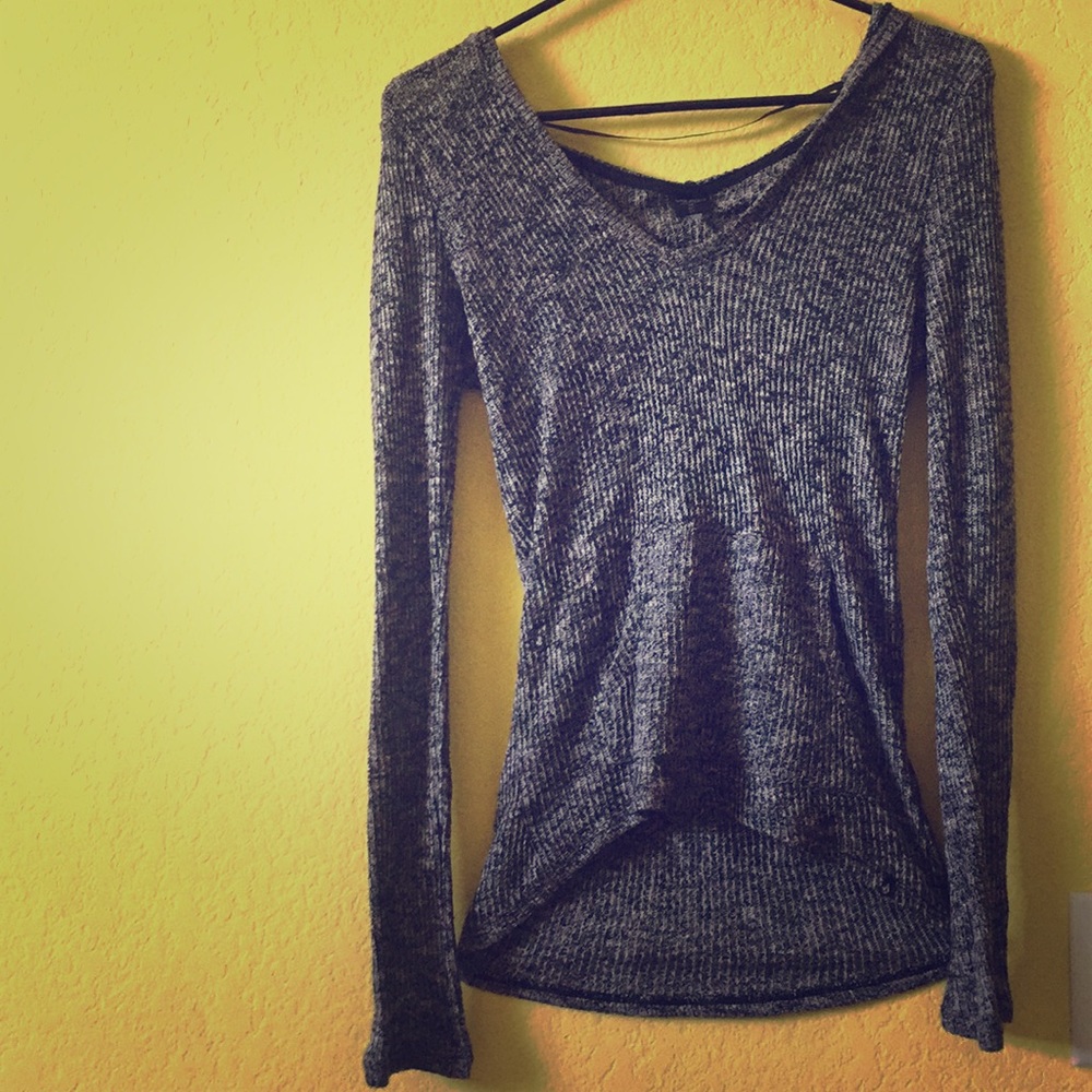 Grey knit Volcom sweater jacket